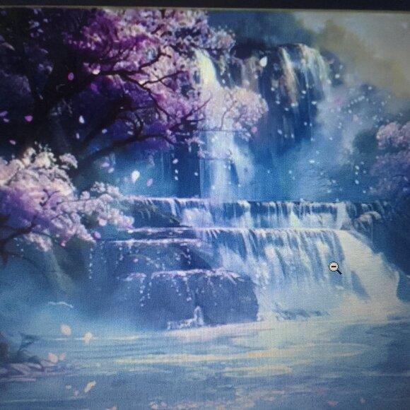 Well-done fantasy cartoon-style canvas oil painting, brand new